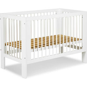 Cama De Grades Madeira 125X66Cm Branca Olivia Twinko