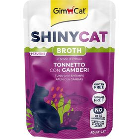 Snack Para Gato Shiny Atum E Camarão Saquetas Gimcat 70 g