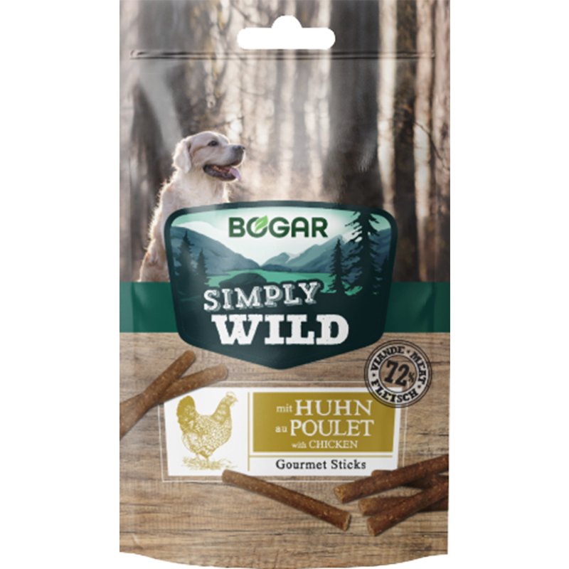 Snack Gourmet Para Cão Simply Wild Frango 110 g