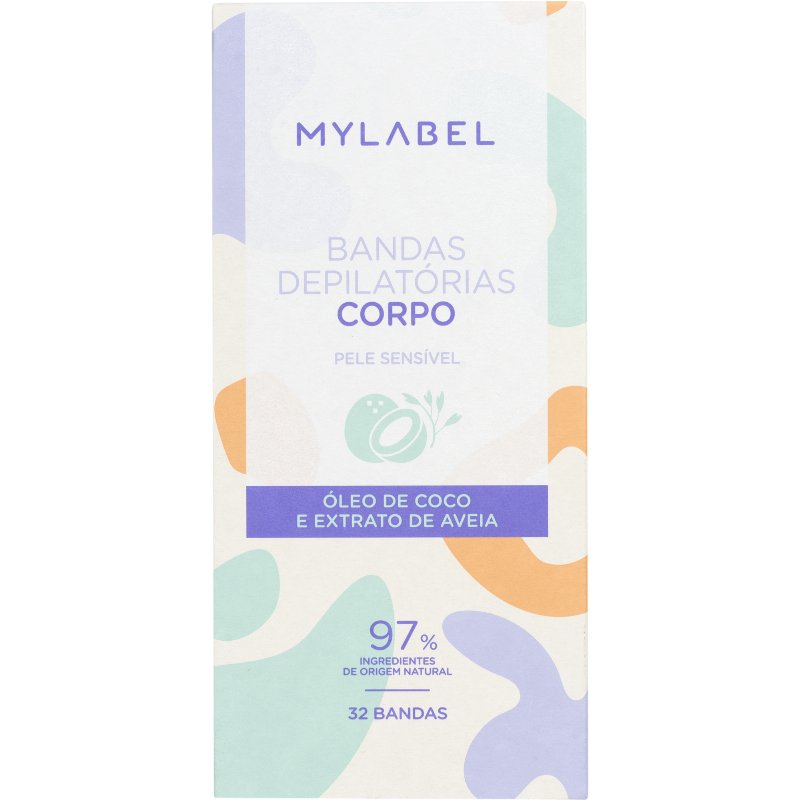 Bandas Depilatórias Cera Corpo Coco Mylabel 32 Un