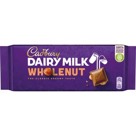 Tablete De Chocolate De Leite E Avelã Cadbury 180 gr