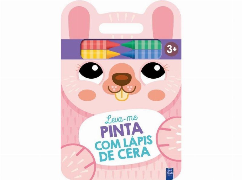 Livro Leva-Me - Pinta Com Lápis De Cera - Coelha