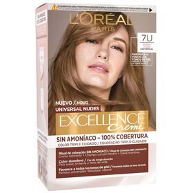Coloração Permanente Universal Nudes Louro 7U L'oréal Paris Excellence 1 Un