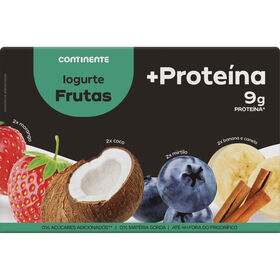 Iogurte +Proteína Morango, Coco, Mirtilo E Banana Continente 1000 gr (8 Un)