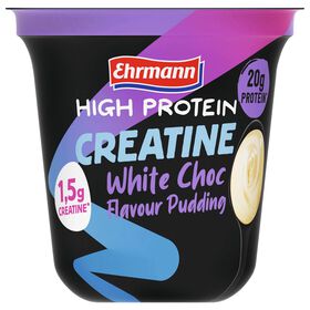 Pudim High Protein Creatine De Chocolate Branco Ehrmann 230 gr