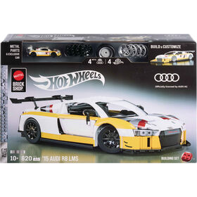 Hot Wheels - Kit De Construção '15 Audi R8 Lms 820 Peças