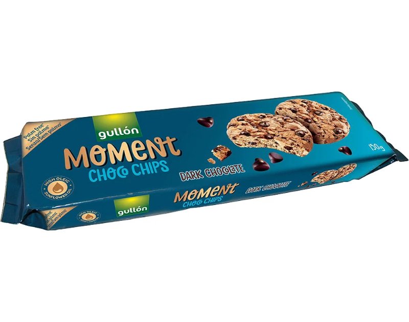Bolacha Gullon Moment Chocolate Chips Negro 150 g