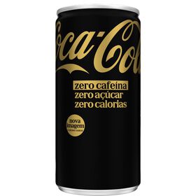 Refrigerante Em Lata Mini Com Gás Cola Zero Açúcar Zero Cafeína Coca-Cola 20 cl