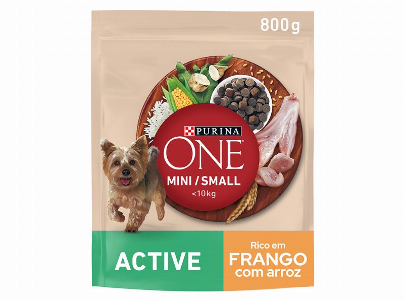 Ração Para Cão Purina One Mini Active Com Frango 800 g