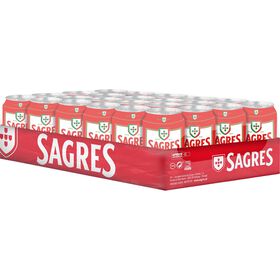 Cerveja Em Lata Com Álcool Sagres 24 X 33 cl