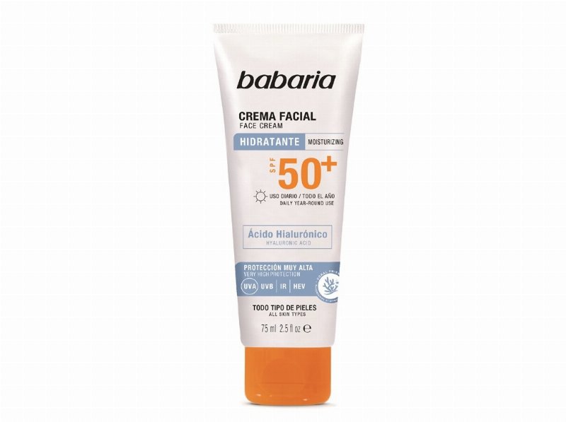 Protetor Solar Rosto Babaria Hialurónico Spf50 75 ml