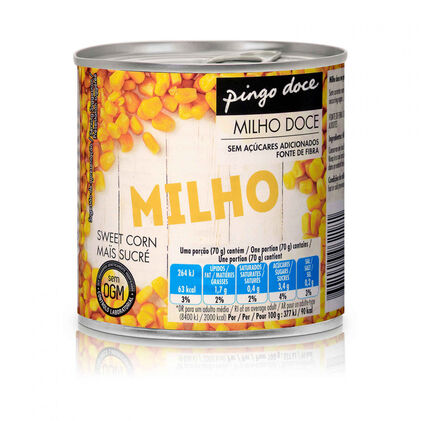 Milho Doce Lata Pingo Doce 0.285Kg