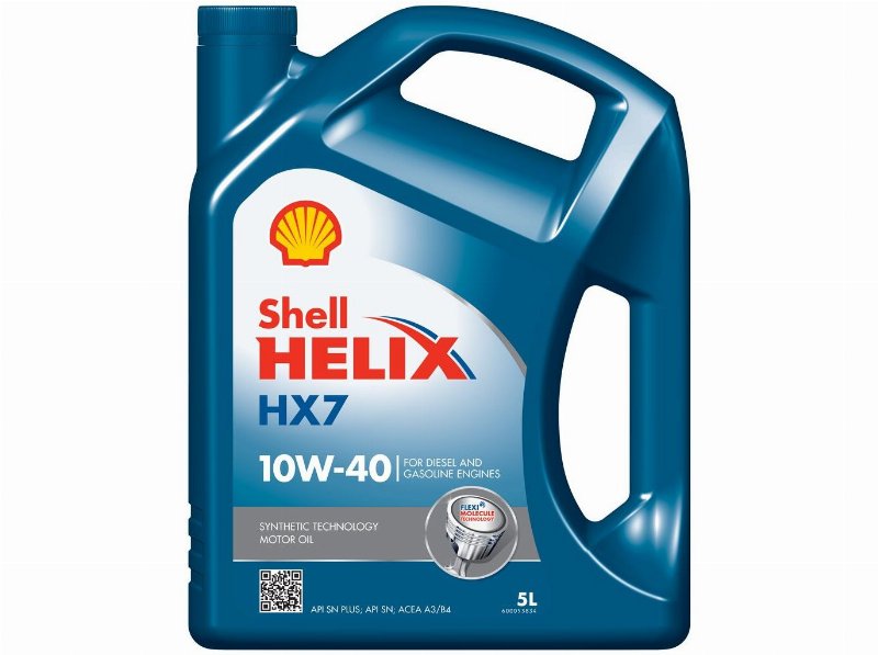 Óleo De Motor Helix Shell Hx7 10W40 Sn/Cf A3/B4 5 l