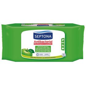 Toalhitas Antibacterianas Maçã Verde Septona 60 Un