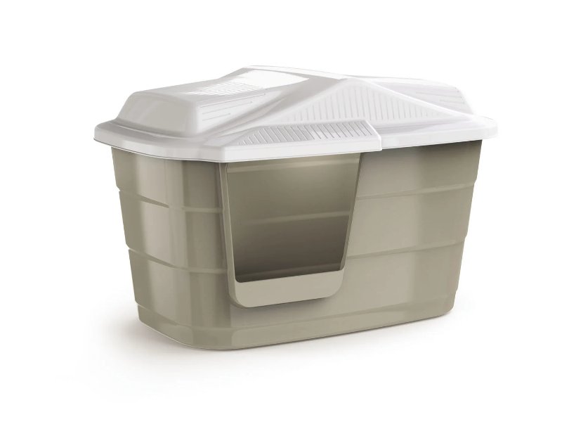 Villa 2 Em 1 Jomafe Casota/Wc Gato 57.5X38.5X37Cm Cores Sortidas