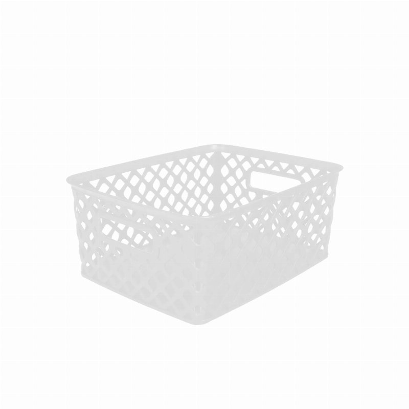 Cesto Multiusos Branco 25,5 X 19,5 X 10,5 Cm
