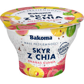 Iogurte Skyr Com Chia Ananás E Goiaba Bakoma 150 gr