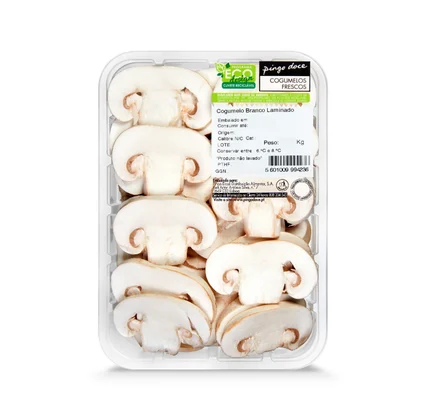 Cogumelos Branco Laminados Embalados Pingo Doce 0.25Kg