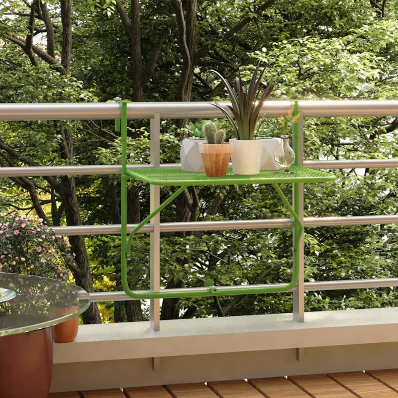Hkh Mesa Para Varanda 60X40 Cm Aço - Verde