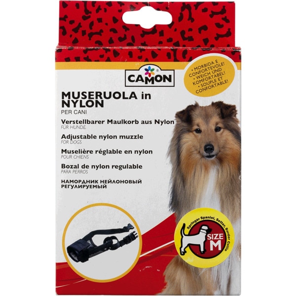 Açaime Ajustável Nylon Preto Tamanho M 1 unidade