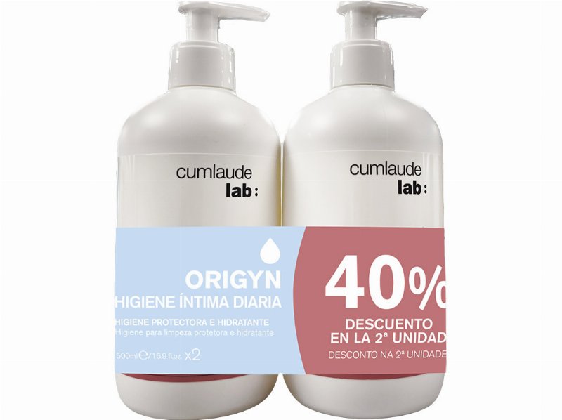 Pack Gel Íntimo Cumlaude Origyn 2X500 Ml