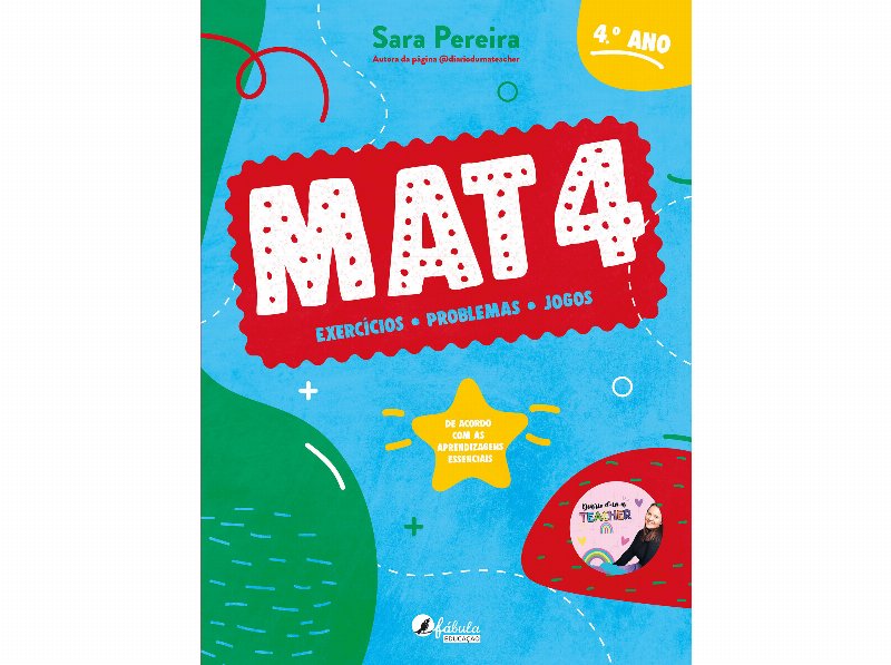 Livro Mat4 - Exercícios Problemas E Jogos De Sara Pereira