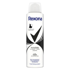 Desodorizante Spray Invisible Black & White Clothes 48H Rexona 150 ml