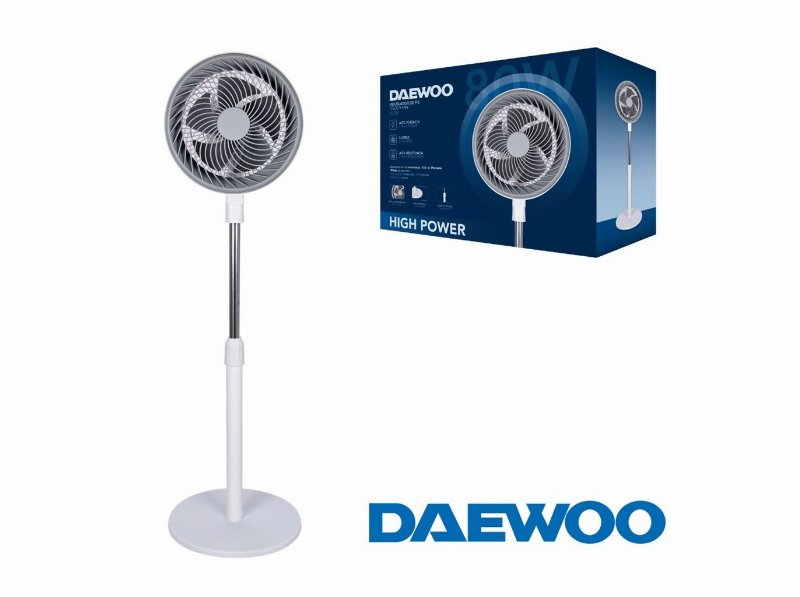 Ventoinha De Pé Daewoo Dw9001 Branca 80W/105Cm