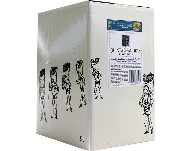 Vinho Tinto Quinta Das Amoras Lisboa Bag In Box 5 l