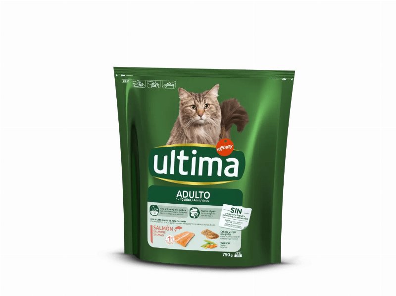 Ração Para Gato Ultima Adult Com Salmão 750 g