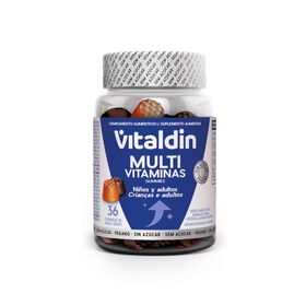 Gomas Multivitaminas Crianças E Adultos Sem Açúcar Vitaldin 36 Un
