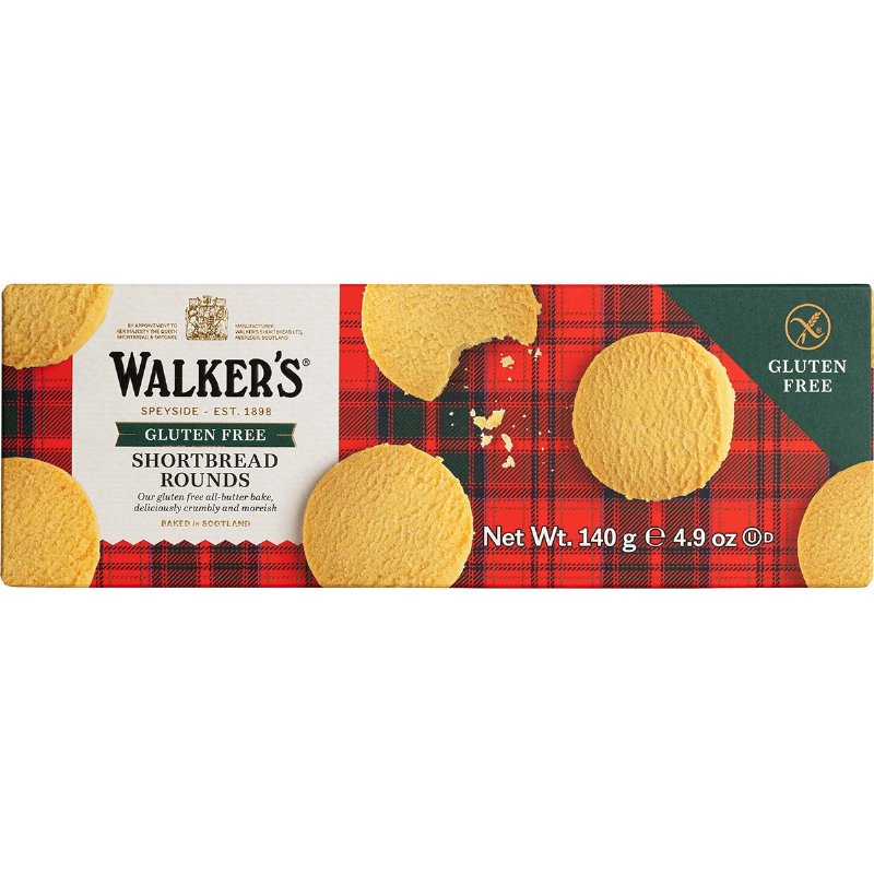 Bolachas Shortbread Rounds Sem Glúten 140 g