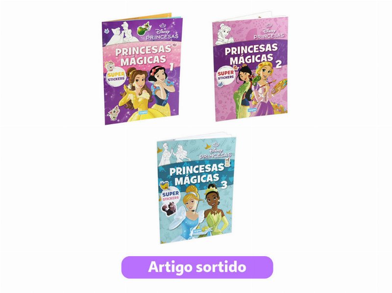 Livro Princesas Mágicas Disney Modelos Sortidos