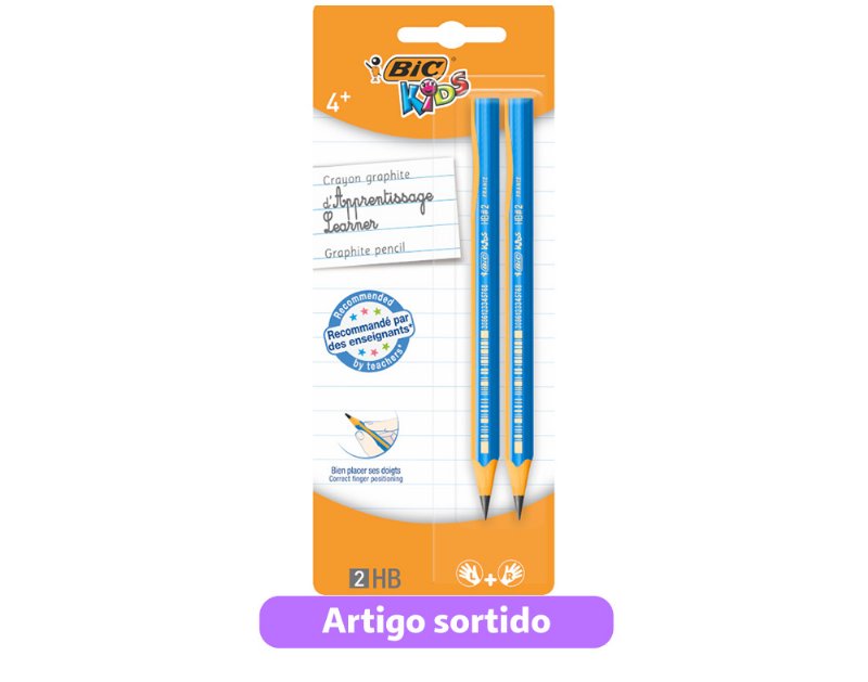 Lápis Grafite Evolution Bic Kids Hb 2 Unidades Cores Sortidas