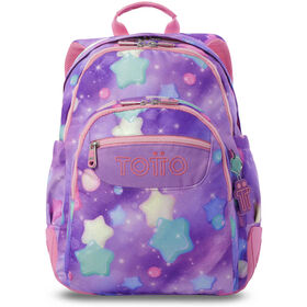 Mochila Com Base De Borracha Estrelas Totto