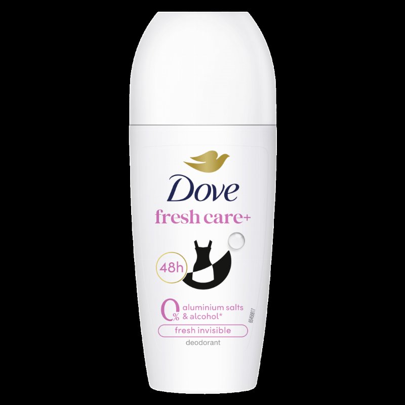 Desodorizante Roll-On Invisible 0% Alumínio Dove 0.05L
