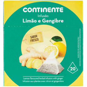 Infusão Limão E Gengibre Pyramid Continente 20 Un