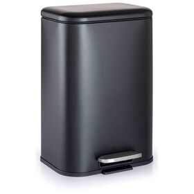 Balde Do Lixo 48X27,8X32,5Cm Soft Touch Preto Kasa