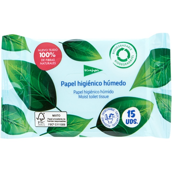 Papel Higiénico Húmido 15 unidades