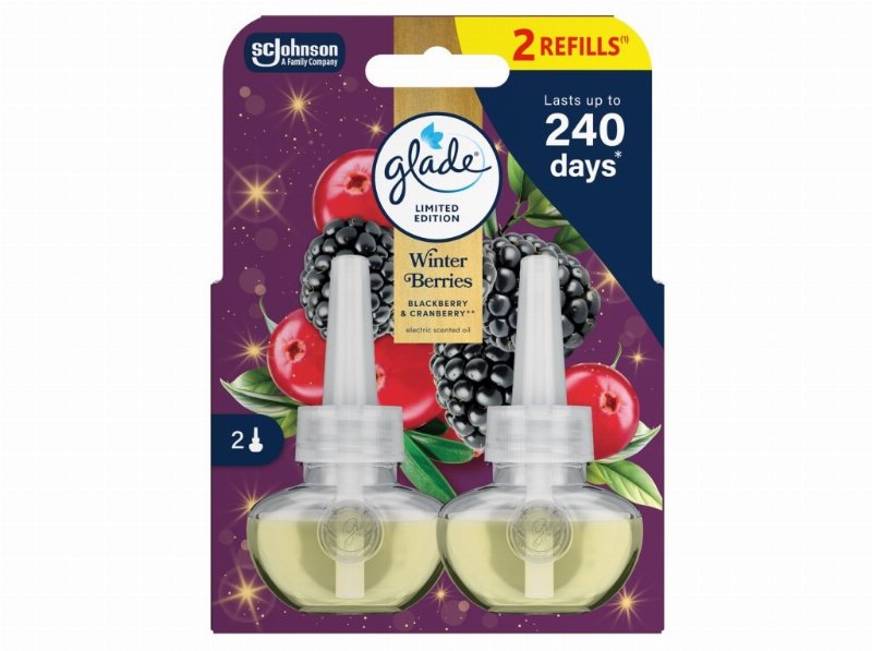 Ambientador Eléctrico Glade Winter Berries Rec 2Un
