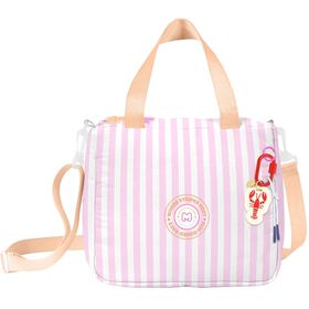 Lancheira Striped Love Rosa Marshmallow