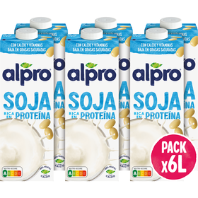 Bebida Vegetal De Soja Original Alpro 6 X 1Lt