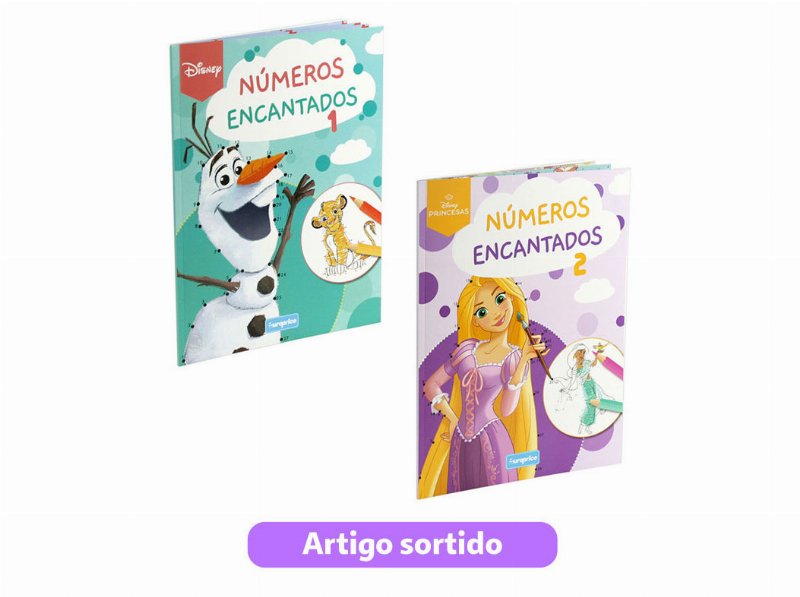 Livro Números Encantados Disney Modelos Sortidos