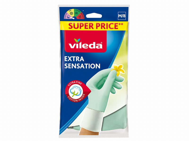 Luvas Vileda Extra Sensation Tamanho Médio