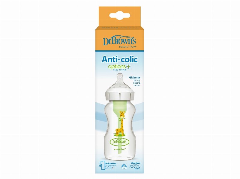 Biberão Dr. Brown's Boca Larga Tetina N2 270 ml 1Un