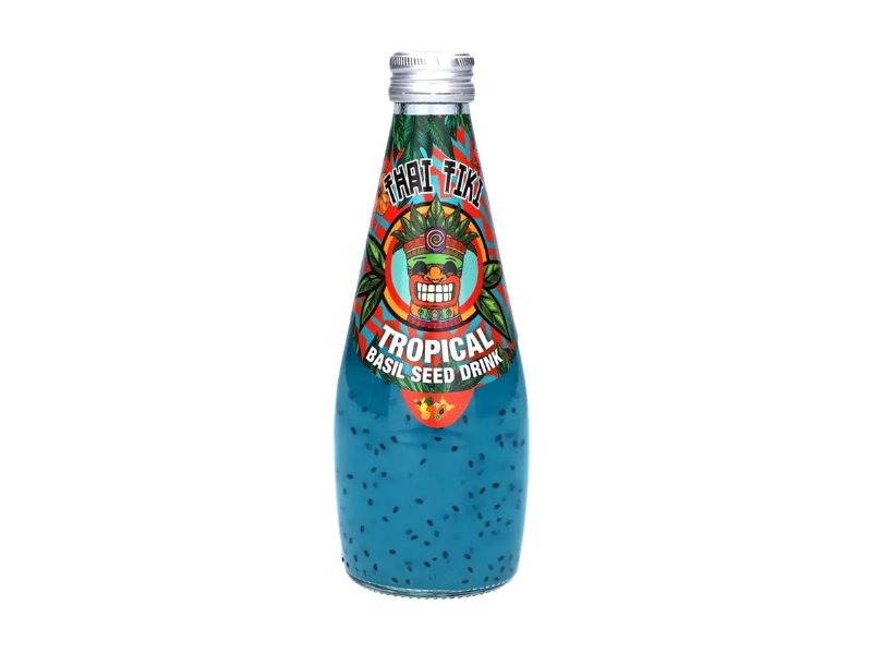 Bebida C/ Semente De Manjericão Thai Tiki Tropical 290 ml