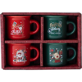Conjunto 4 Chávenas 75 ml Natal Kasa