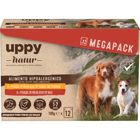 Comida Húmida Para Cão Adulto Sem Cereais Saquetas Uppy Natur 12 X 100 g