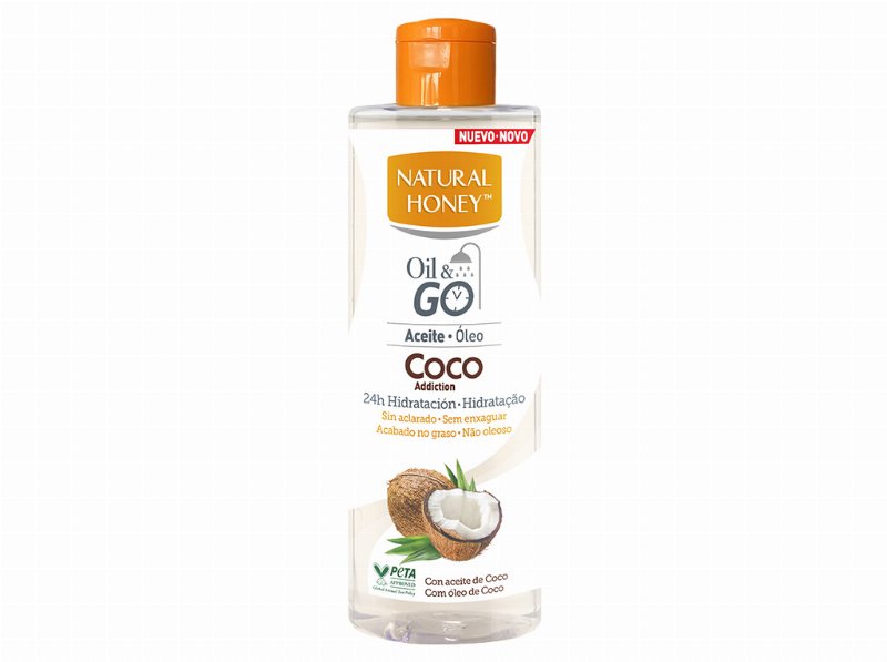 Óleo Corporal Natural Honey Oil&Go Coco 250 ml