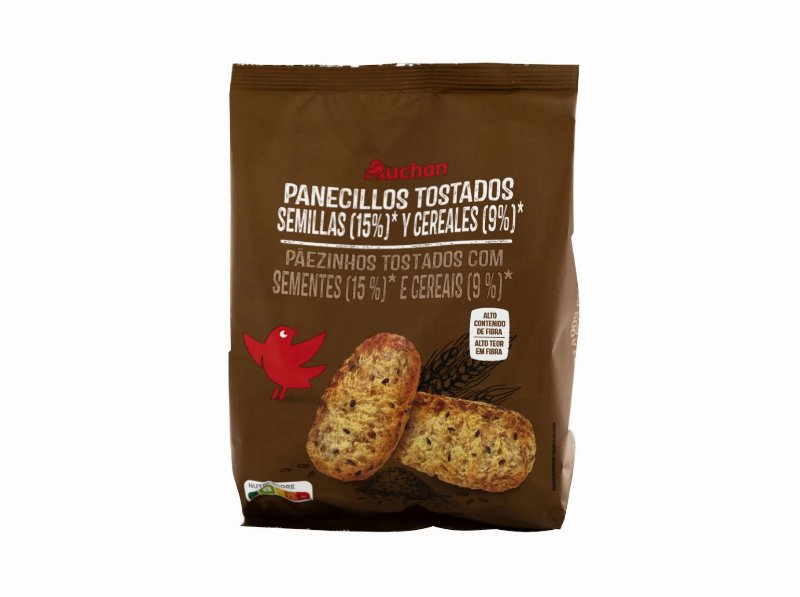 Pãezinhos Auchan Torrado Sementes Cereais 200 g